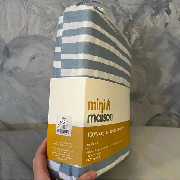 Mini Maison 100% organic cotton sheet set - Picture 2 of 2